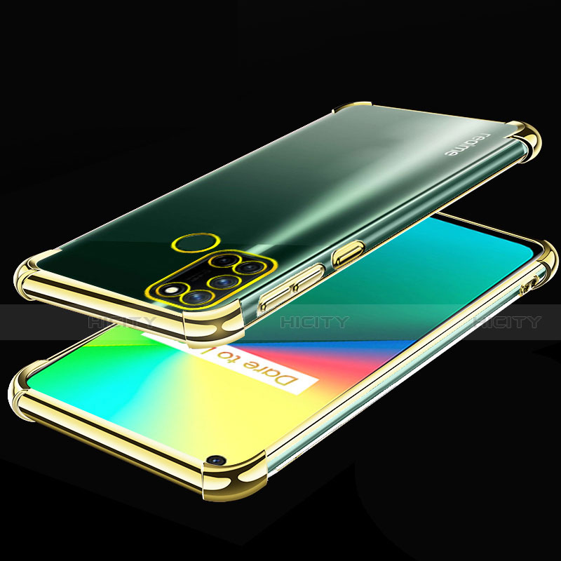 Funda Silicona Ultrafina Carcasa Transparente H01 para Realme 7i Oro