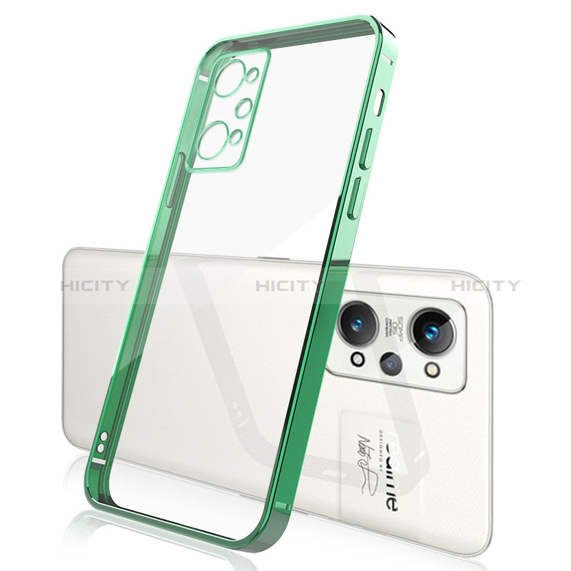 Funda Silicona Ultrafina Carcasa Transparente H01 para Realme GT Neo 3T 5G Verde