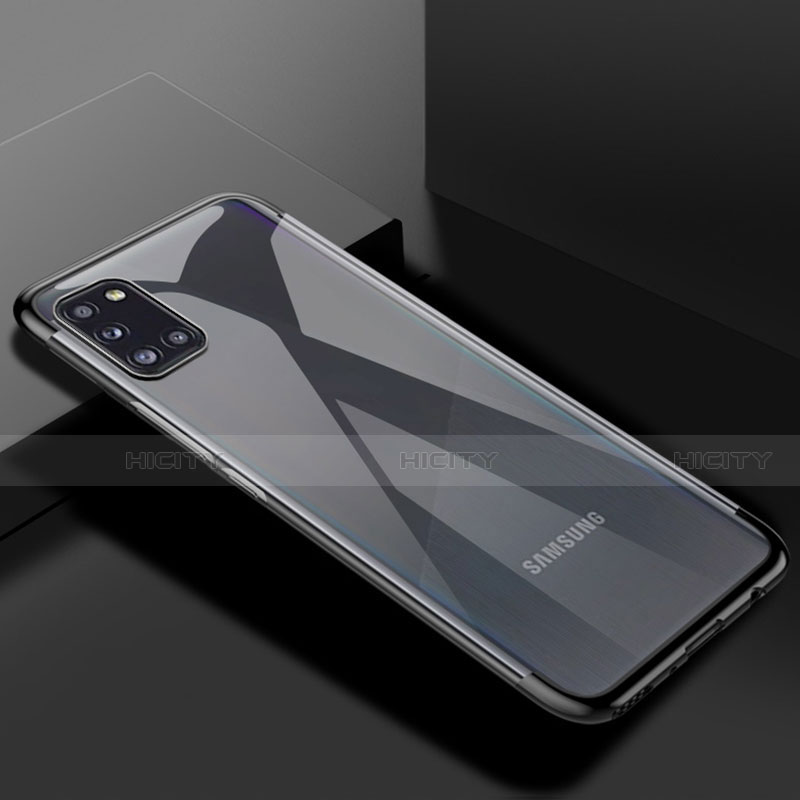 Funda Silicona Ultrafina Carcasa Transparente H01 para Samsung Galaxy A31 Negro