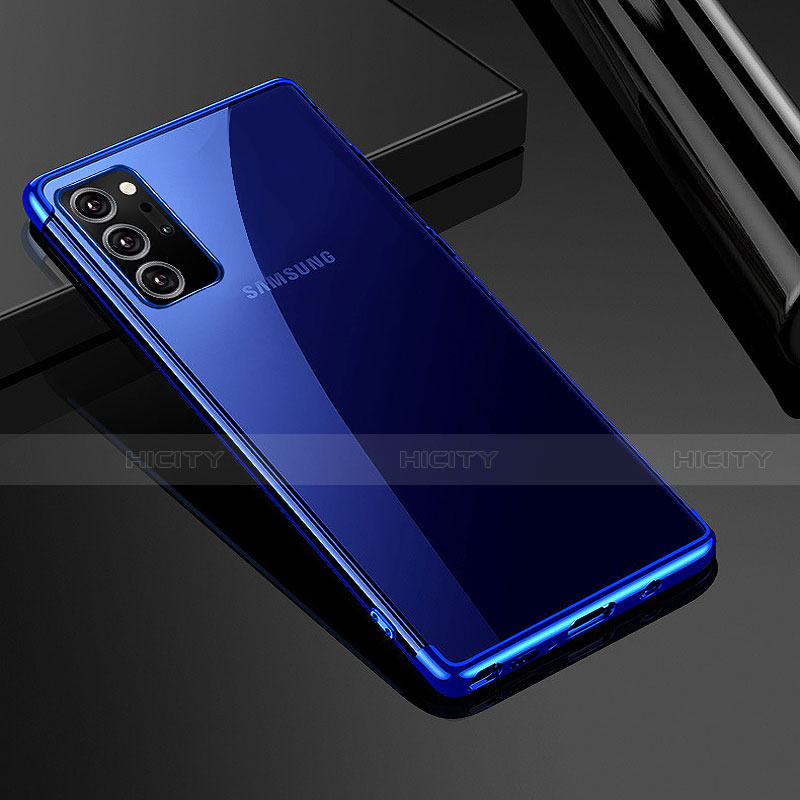 Funda Silicona Ultrafina Carcasa Transparente H01 para Samsung Galaxy Note  20 Ultra 5G Azul