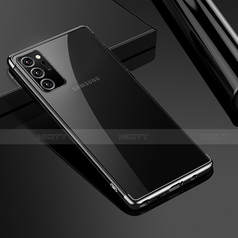 Funda Silicona Ultrafina Carcasa Transparente H01 para Samsung Galaxy Note 20 Ultra 5G Negro