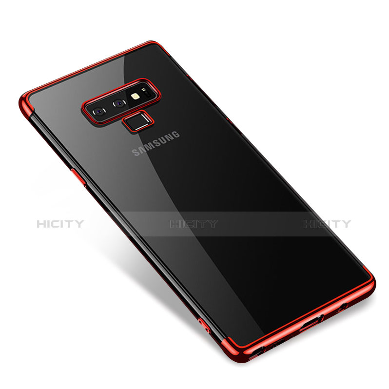 Funda Silicona Ultrafina Carcasa Transparente H01 para Samsung Galaxy Note 9 Rojo