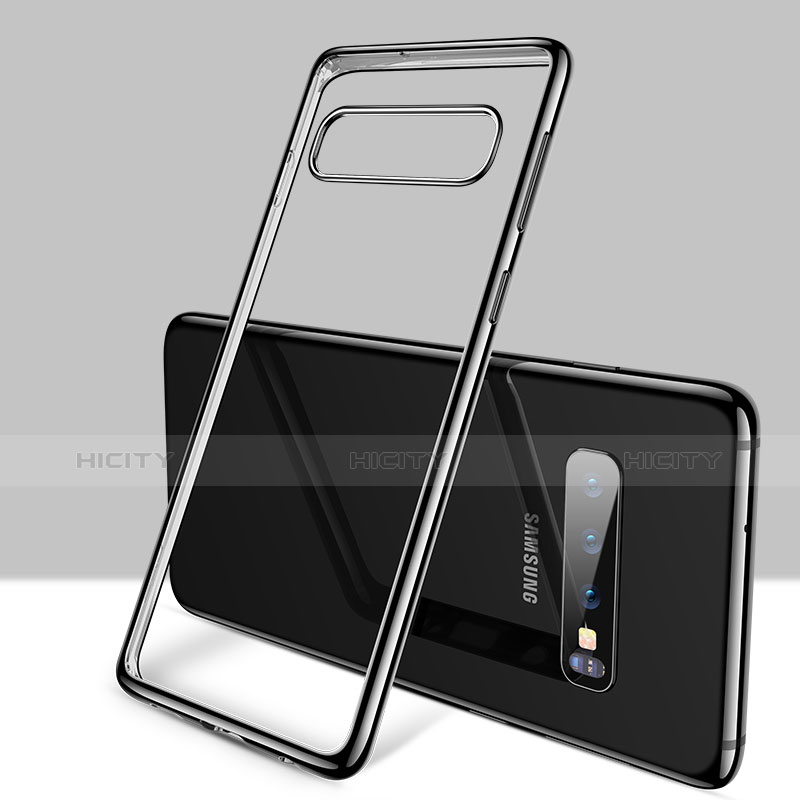 Funda Silicona Ultrafina Carcasa Transparente H01 para Samsung Galaxy S10 Negro
