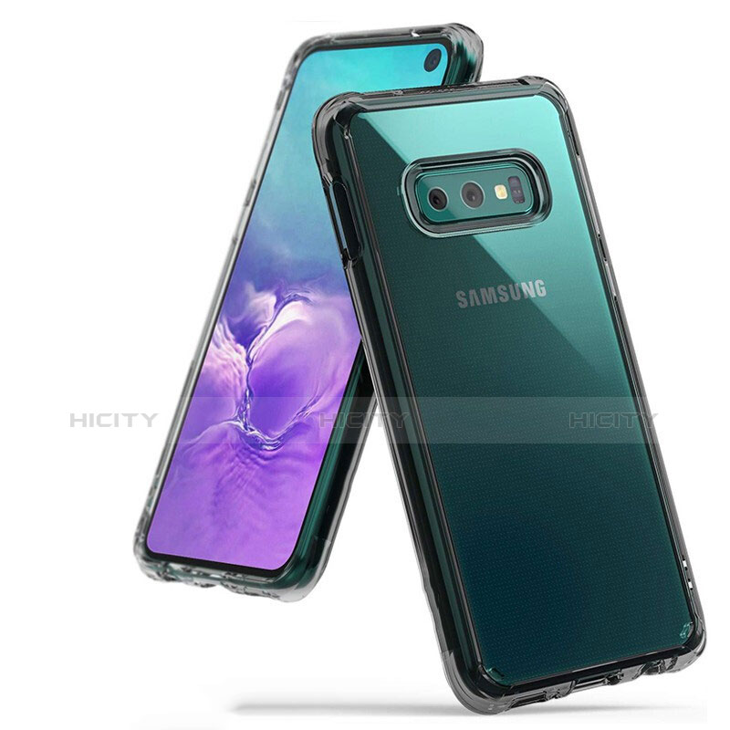 Funda Silicona Ultrafina Carcasa Transparente H01 para Samsung Galaxy S10e Gris