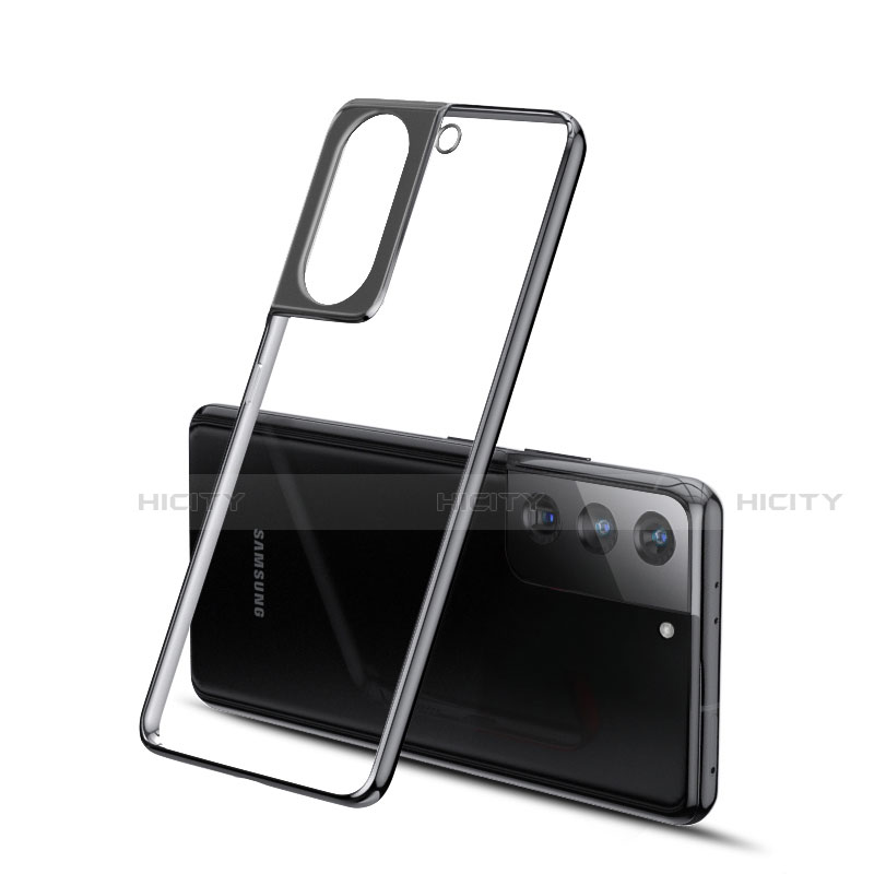 Funda Silicona Ultrafina Carcasa Transparente H01 para Samsung Galaxy S21 5G Negro
