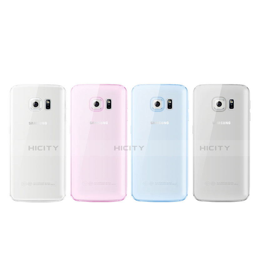 Funda Silicona Ultrafina Carcasa Transparente H01 para Samsung Galaxy S6 Edge+ Plus SM-G928F