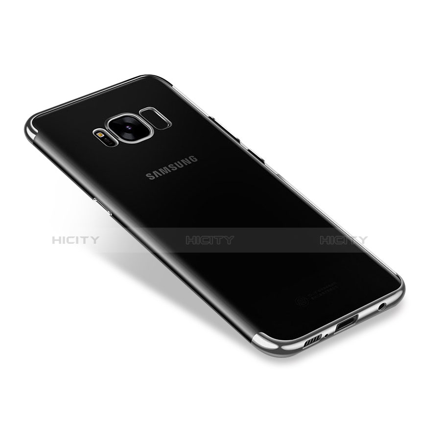 Funda Silicona Ultrafina Carcasa Transparente H01 para Samsung Galaxy S8 Plus Plata
