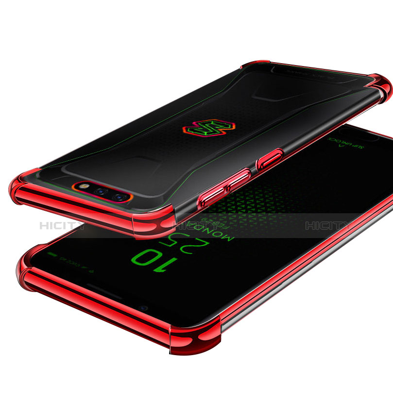 Funda Silicona Ultrafina Carcasa Transparente H01 para Xiaomi Black Shark Rojo