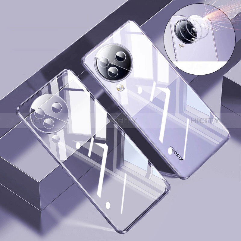 Funda Silicona Ultrafina Carcasa Transparente H01 para Xiaomi Civi 3 5G Morado