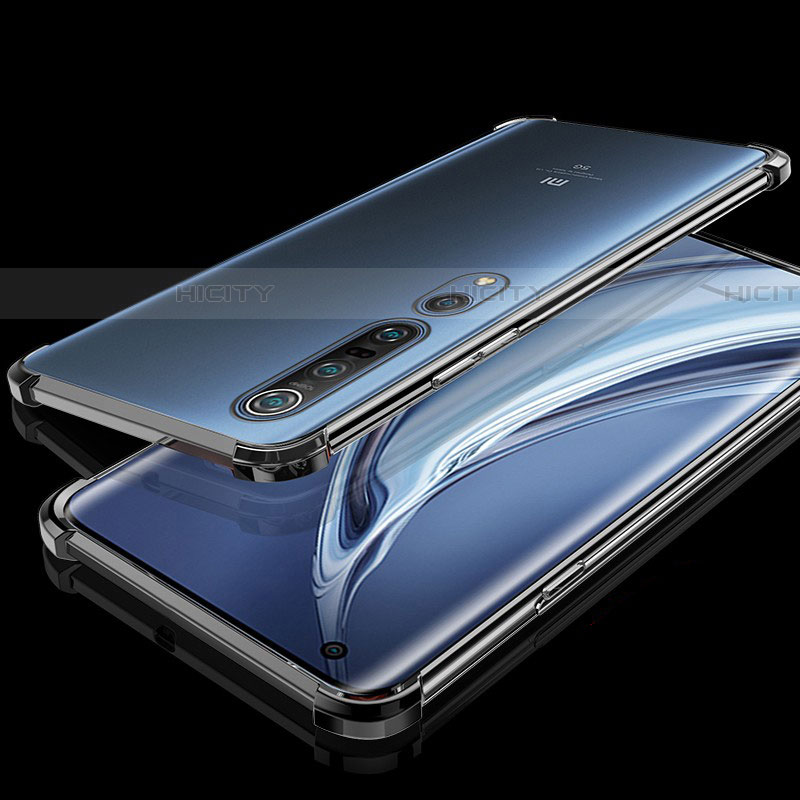 Funda Silicona Ultrafina Carcasa Transparente H01 para Xiaomi Mi 10 Pro Negro