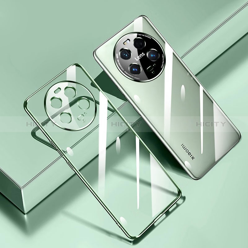 Funda Silicona Ultrafina Carcasa Transparente H01 para Xiaomi Mi 13 Ultra 5G Verde