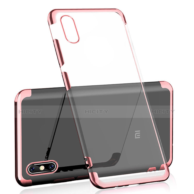 Funda Silicona Ultrafina Carcasa Transparente H01 para Xiaomi Mi 8 Pro Global Version Oro Rosa