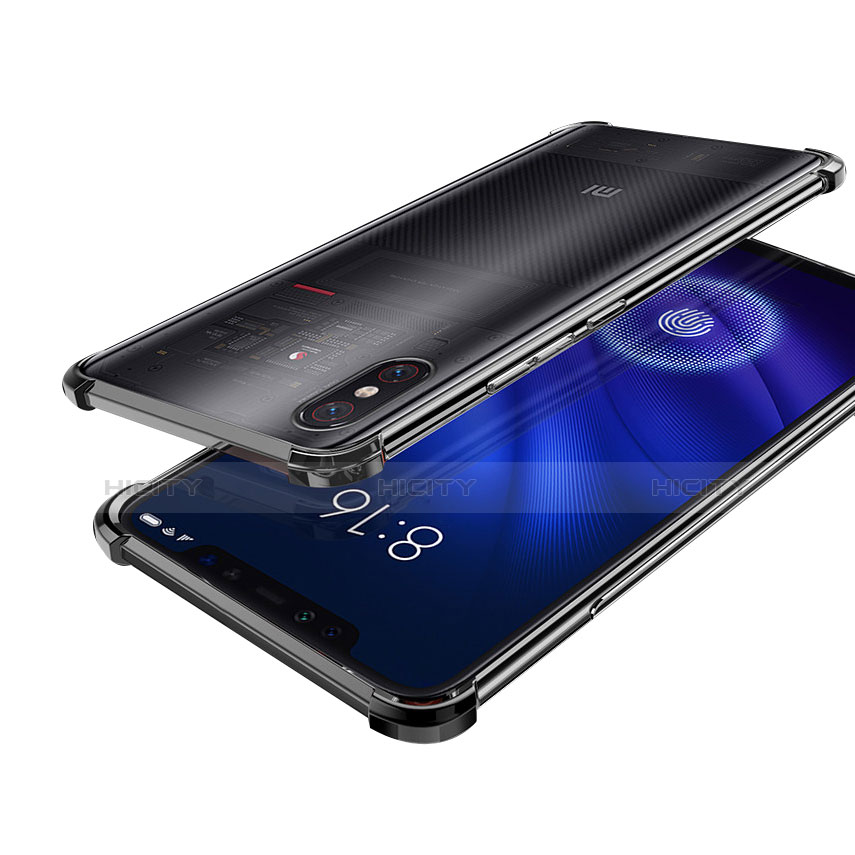 Funda Silicona Ultrafina Carcasa Transparente H01 para Xiaomi Mi 8 Screen Fingerprint Edition Negro