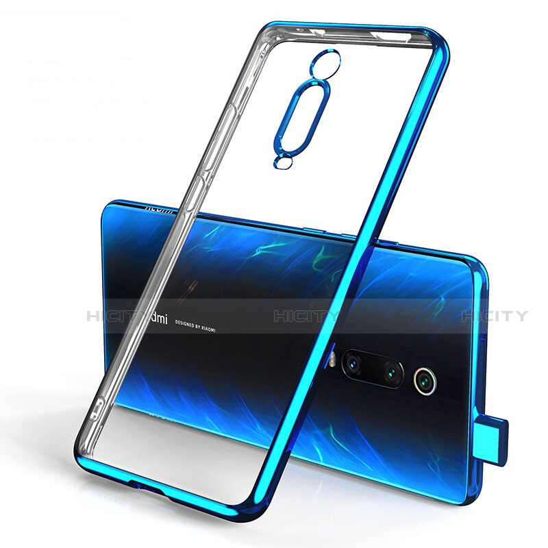 Funda Silicona Ultrafina Carcasa Transparente H01 para Xiaomi Mi 9T Pro Azul
