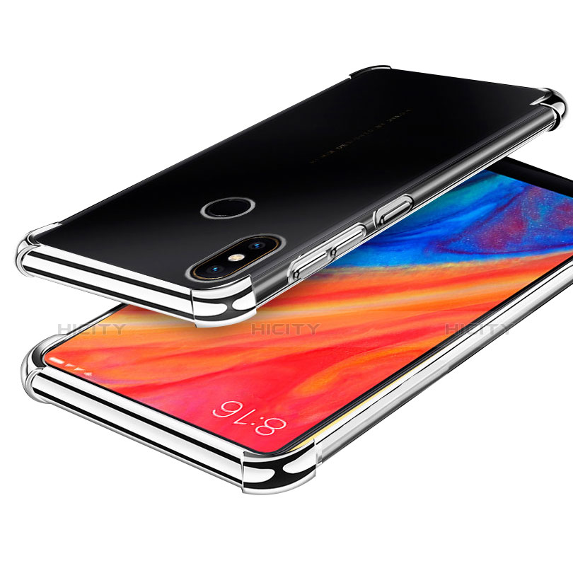Funda Silicona Ultrafina Carcasa Transparente H01 para Xiaomi Mi Mix 2S Plata