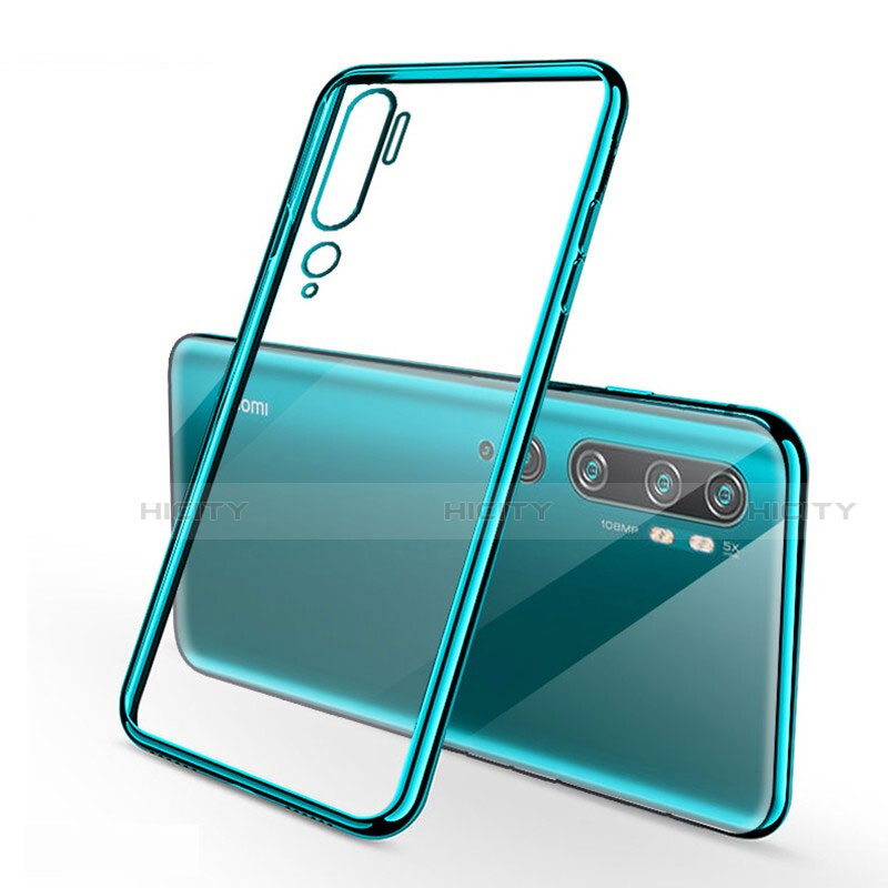 Funda Silicona Ultrafina Carcasa Transparente H01 para Xiaomi Mi Note 10 Pro Verde