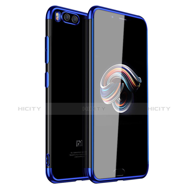 Funda Silicona Ultrafina Carcasa Transparente H01 para Xiaomi Mi Note 3 Azul