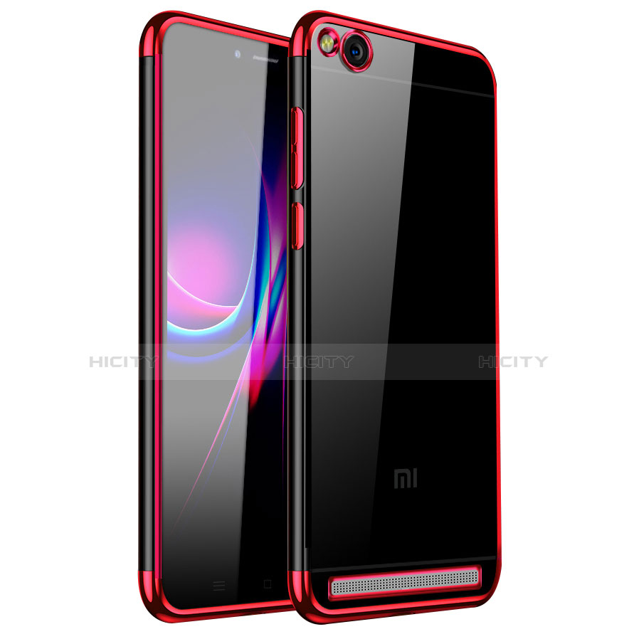 Funda Silicona Ultrafina Carcasa Transparente H01 para Xiaomi Redmi 5A Rojo