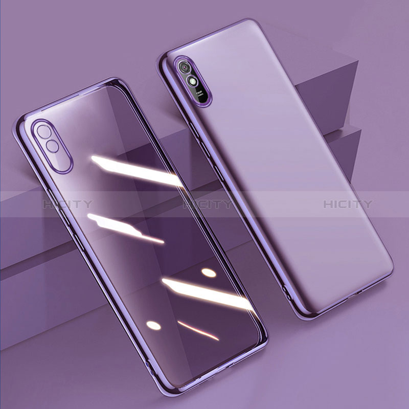 Funda Silicona Ultrafina Carcasa Transparente H01 para Xiaomi Redmi 9AT Morado