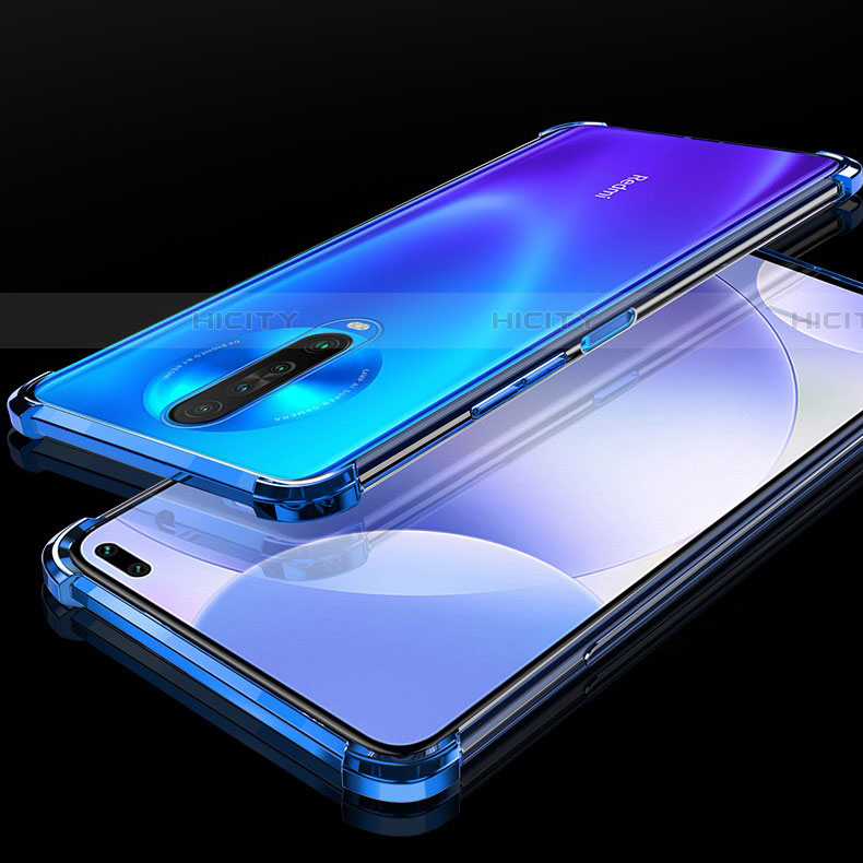 Funda Silicona Ultrafina Carcasa Transparente H01 para Xiaomi Redmi K30 5G Azul