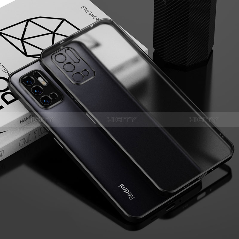 Funda Silicona Ultrafina Carcasa Transparente H01 para Xiaomi Redmi Note 10 5G Negro