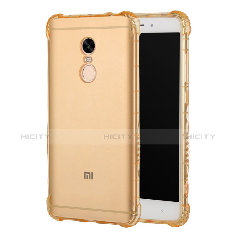 Funda Silicona Ultrafina Carcasa Transparente H01 para Xiaomi Redmi Note 4 Oro