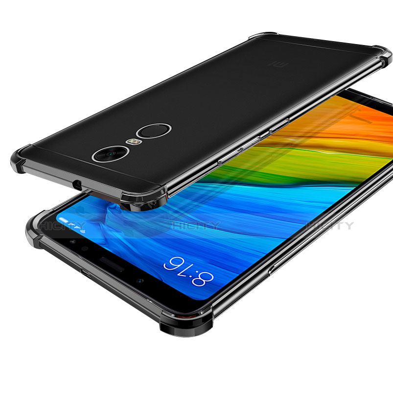 Funda Silicona Ultrafina Carcasa Transparente H01 para Xiaomi Redmi Note 5 Indian Version Negro