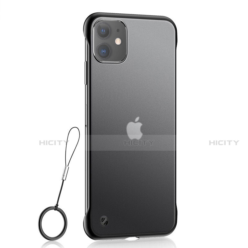 Funda Silicona Ultrafina Carcasa Transparente H02 para Apple iPhone 11 Negro