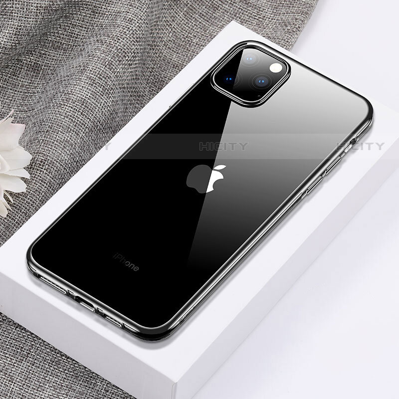 Funda Silicona Ultrafina Carcasa Transparente H02 para Apple iPhone 11 Pro Max Negro