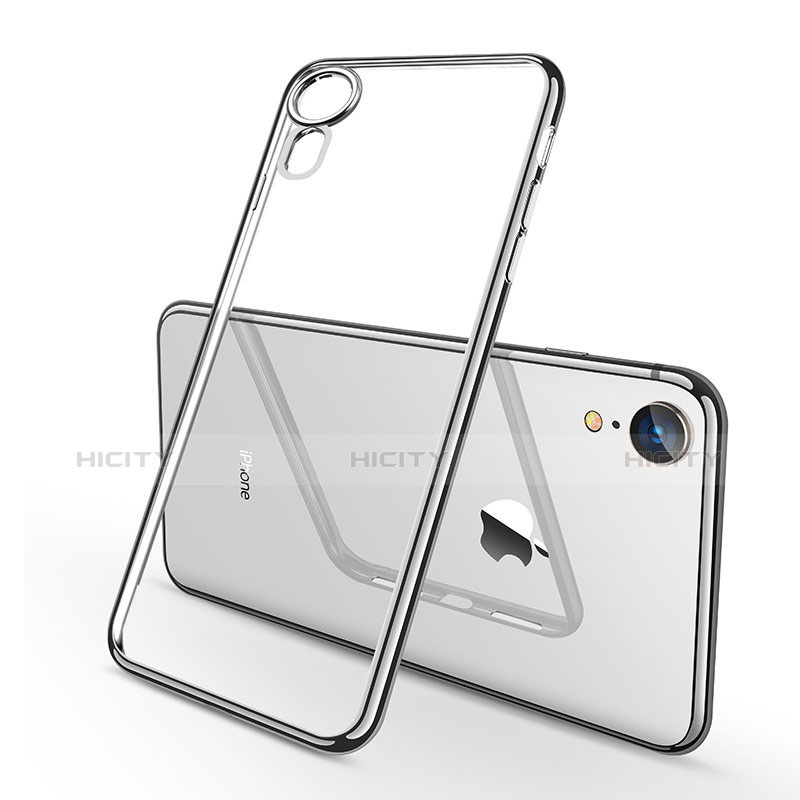 Funda Silicona Ultrafina Carcasa Transparente H02 para Apple iPhone XR Plata