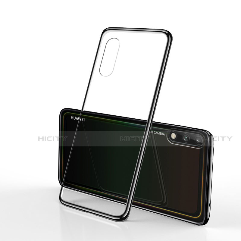 Funda Silicona Ultrafina Carcasa Transparente H02 para Huawei Enjoy 10 Negro