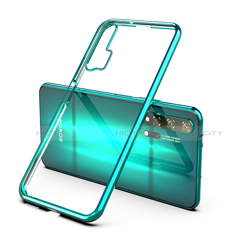 Funda Silicona Ultrafina Carcasa Transparente H02 para Huawei Honor 20 Pro Verde