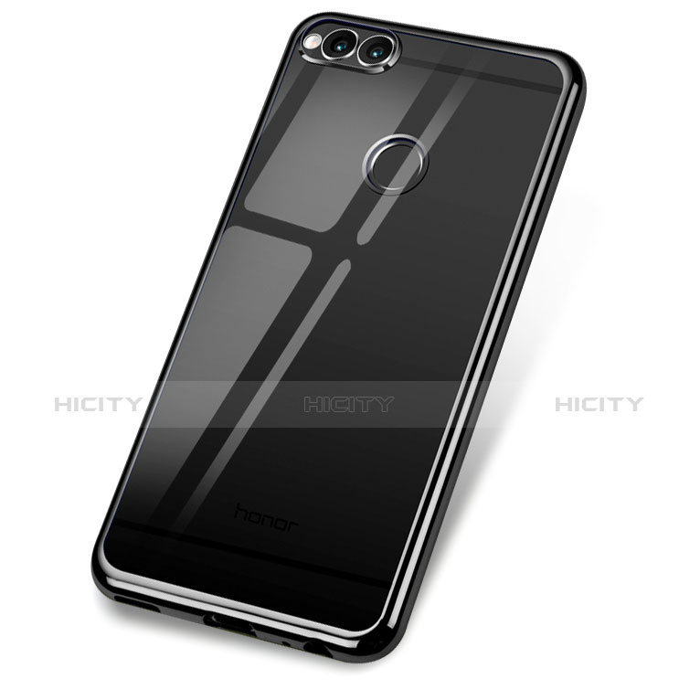 Funda Silicona Ultrafina Carcasa Transparente H02 para Huawei Honor Play 7X Negro