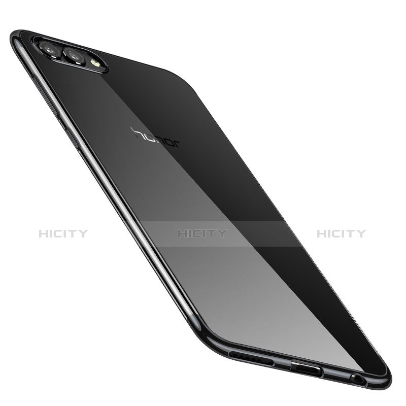 Funda Silicona Ultrafina Carcasa Transparente H02 para Huawei Honor V10 Negro