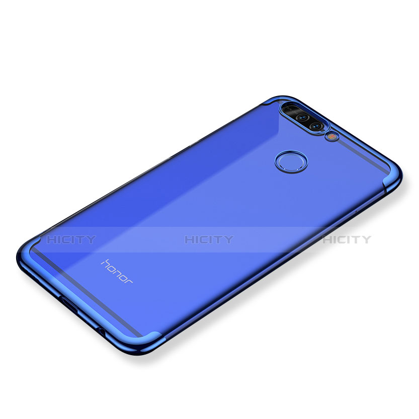 Funda Silicona Ultrafina Carcasa Transparente H02 para Huawei Honor V9 Azul