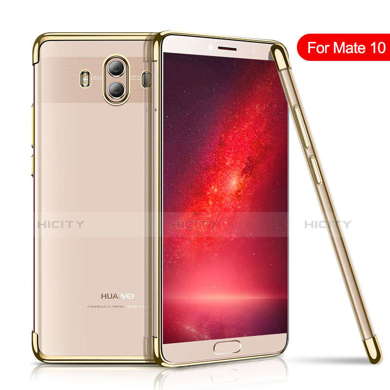 Funda Silicona Ultrafina Carcasa Transparente H02 para Huawei Mate 10 Oro