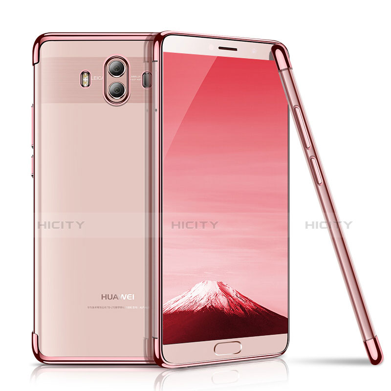 Funda Silicona Ultrafina Carcasa Transparente H02 para Huawei Mate 10 Oro Rosa