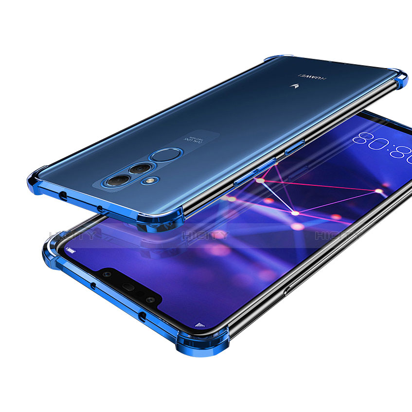 Funda Silicona Ultrafina Carcasa Transparente H02 para Huawei Mate 20 Lite Azul