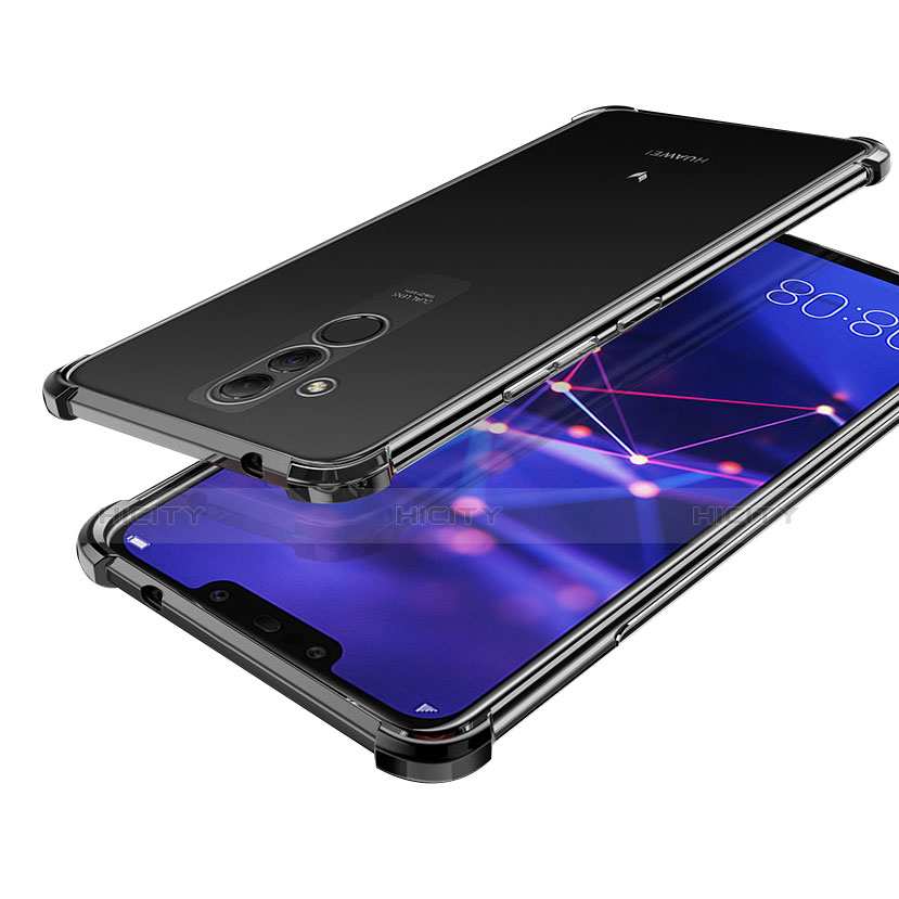 Funda Silicona Ultrafina Carcasa Transparente H02 para Huawei Mate 20 Lite Negro