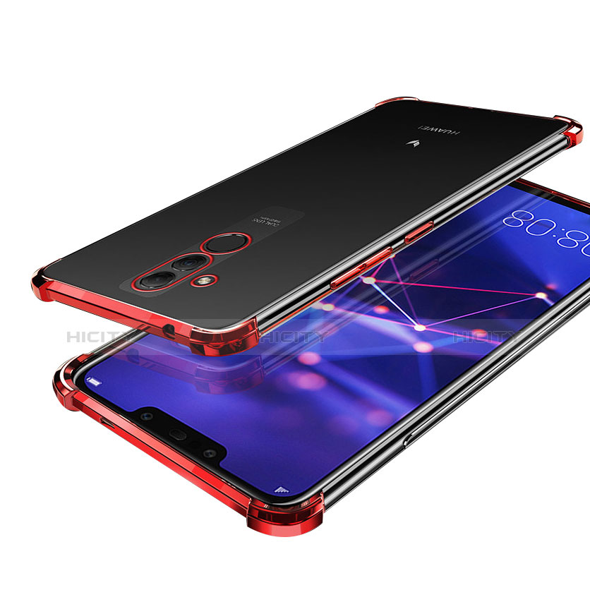 Funda Silicona Ultrafina Carcasa Transparente H02 para Huawei Mate 20 Lite Rojo
