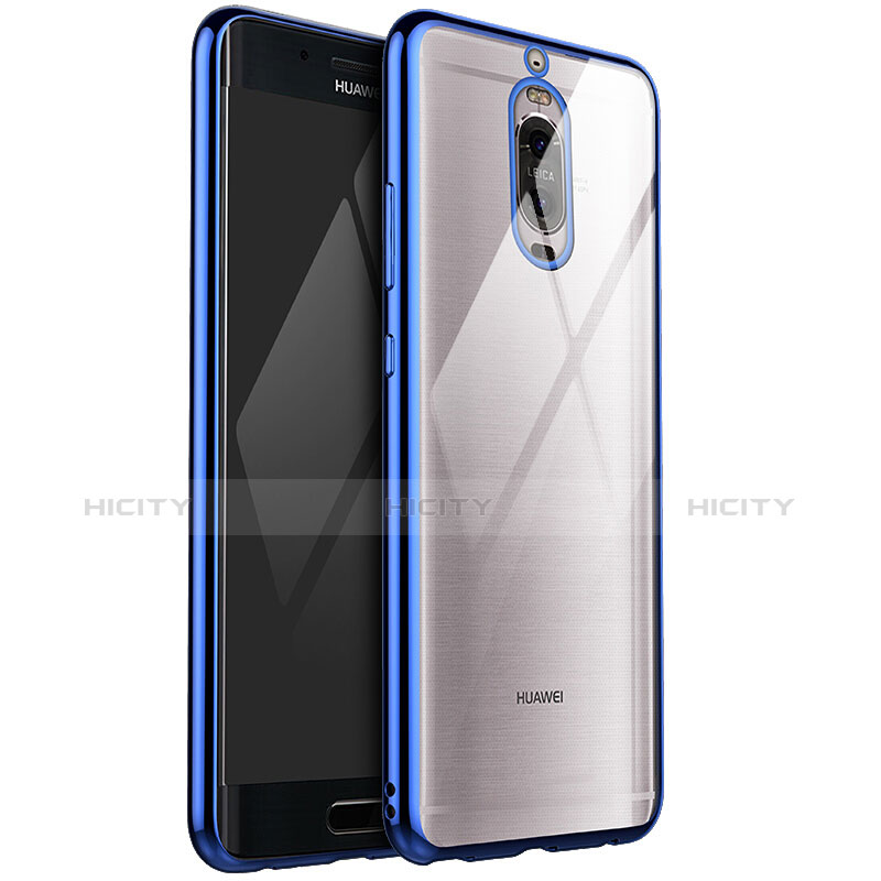 Funda Silicona Ultrafina Carcasa Transparente H02 para Huawei Mate 9 Pro Azul