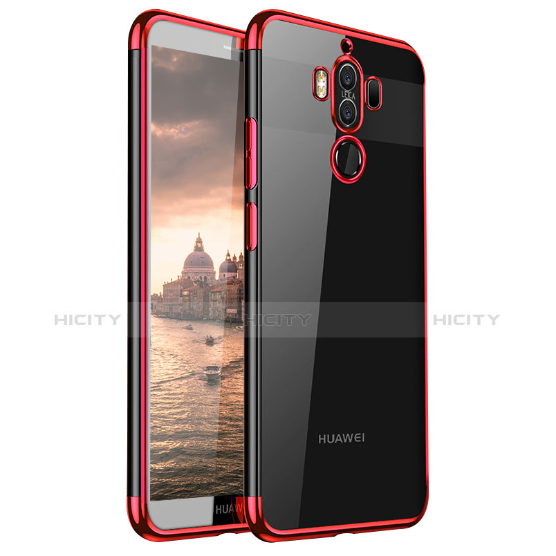 Funda Silicona Ultrafina Carcasa Transparente H02 para Huawei Mate 9 Rojo