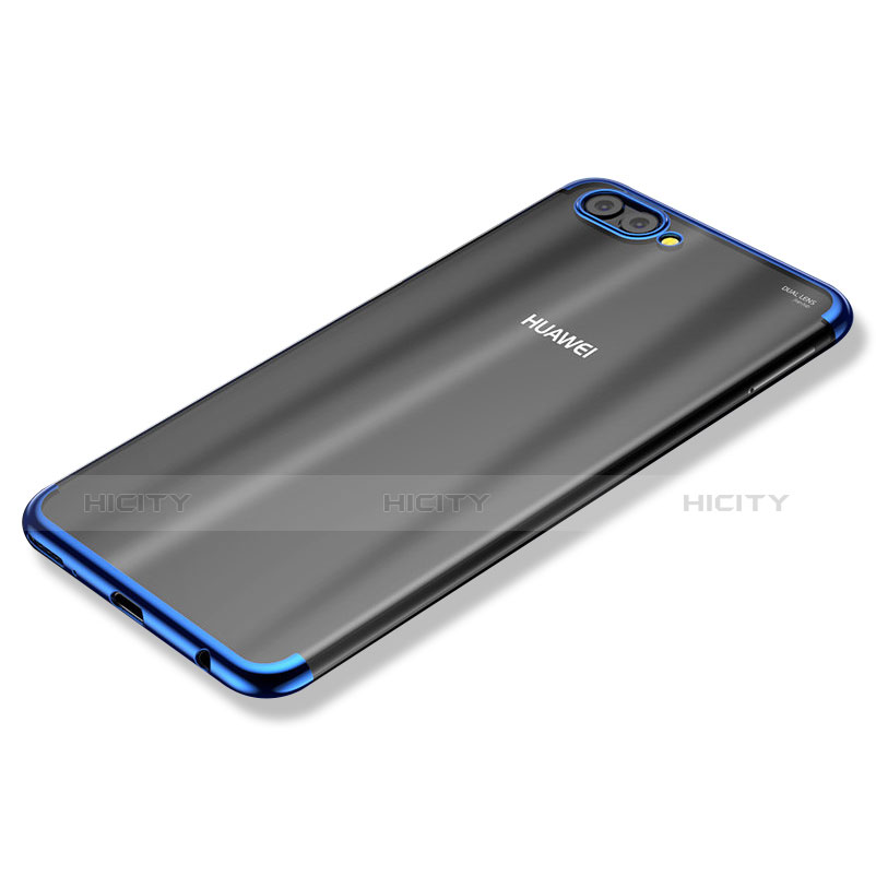 Funda Silicona Ultrafina Carcasa Transparente H02 para Huawei Nova 2S Azul