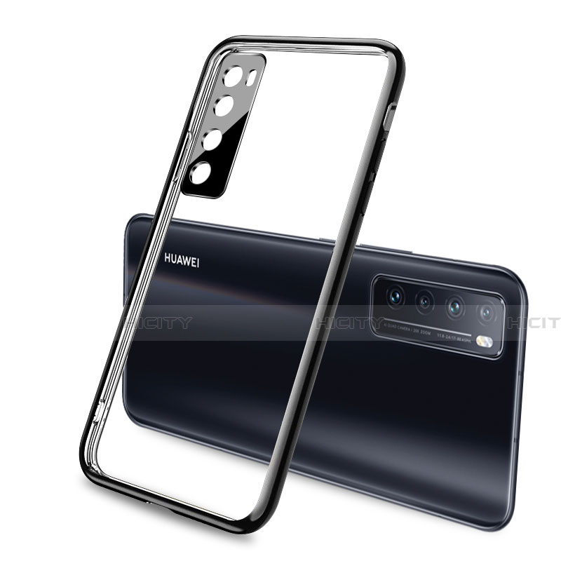 Funda Silicona Ultrafina Carcasa Transparente H02 para Huawei Nova 7 5G Negro