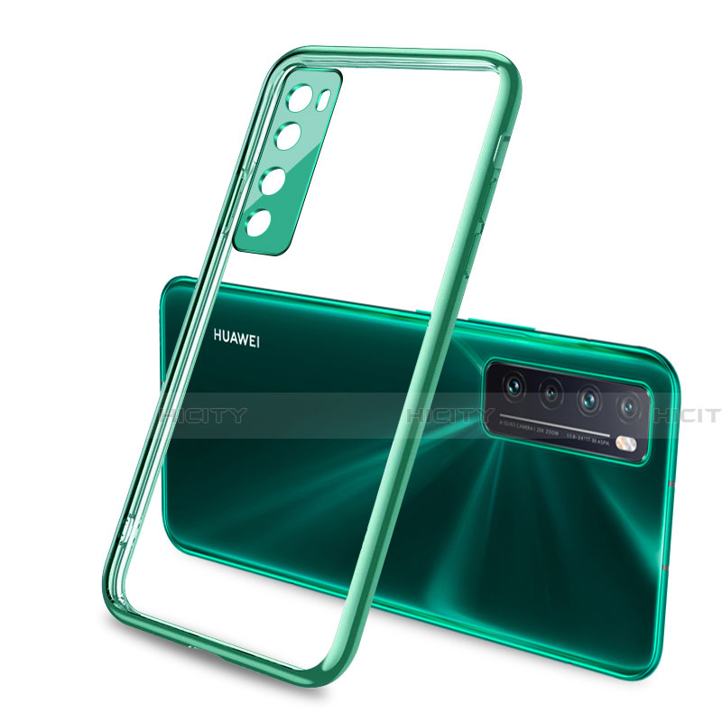 Funda Silicona Ultrafina Carcasa Transparente H02 para Huawei Nova 7 5G Verde