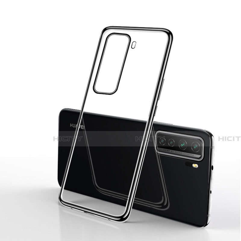 Funda Silicona Ultrafina Carcasa Transparente H02 para Huawei Nova 7 SE 5G Negro