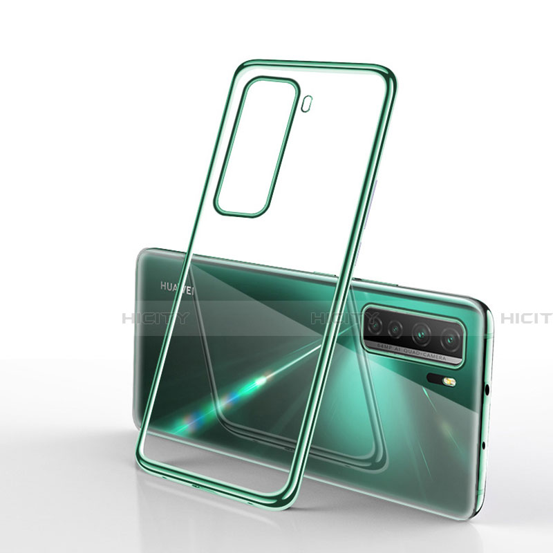 Funda Silicona Ultrafina Carcasa Transparente H02 para Huawei Nova 7 SE 5G Verde