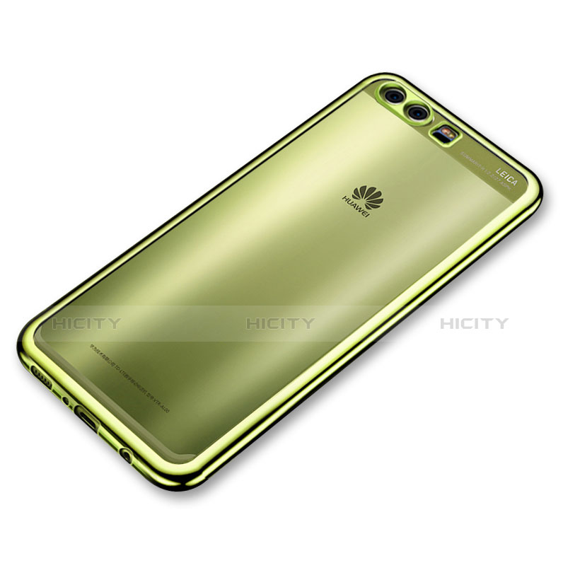 Funda Silicona Ultrafina Carcasa Transparente H02 para Huawei P10 Verde