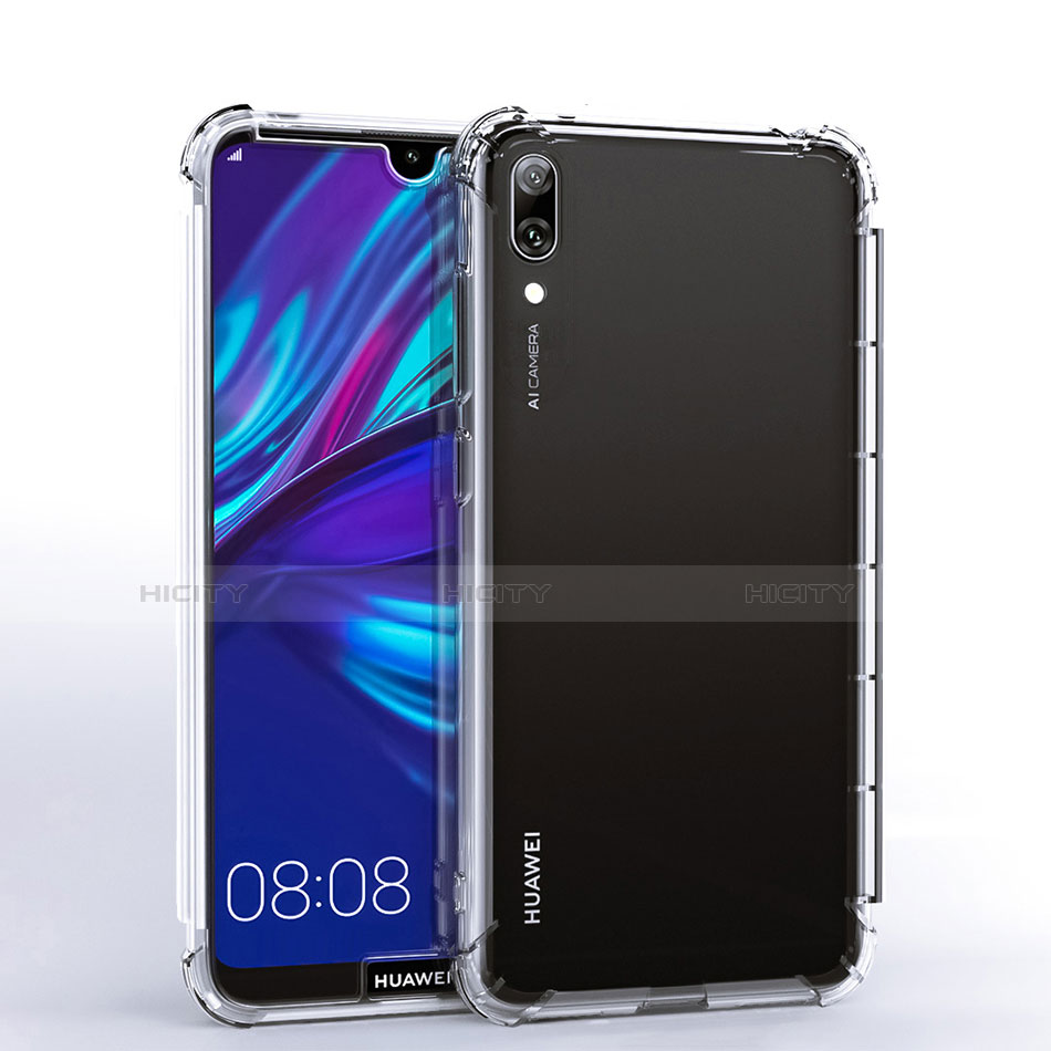 Funda Silicona Ultrafina Carcasa Transparente H02 para Huawei Y7 (2019) Claro