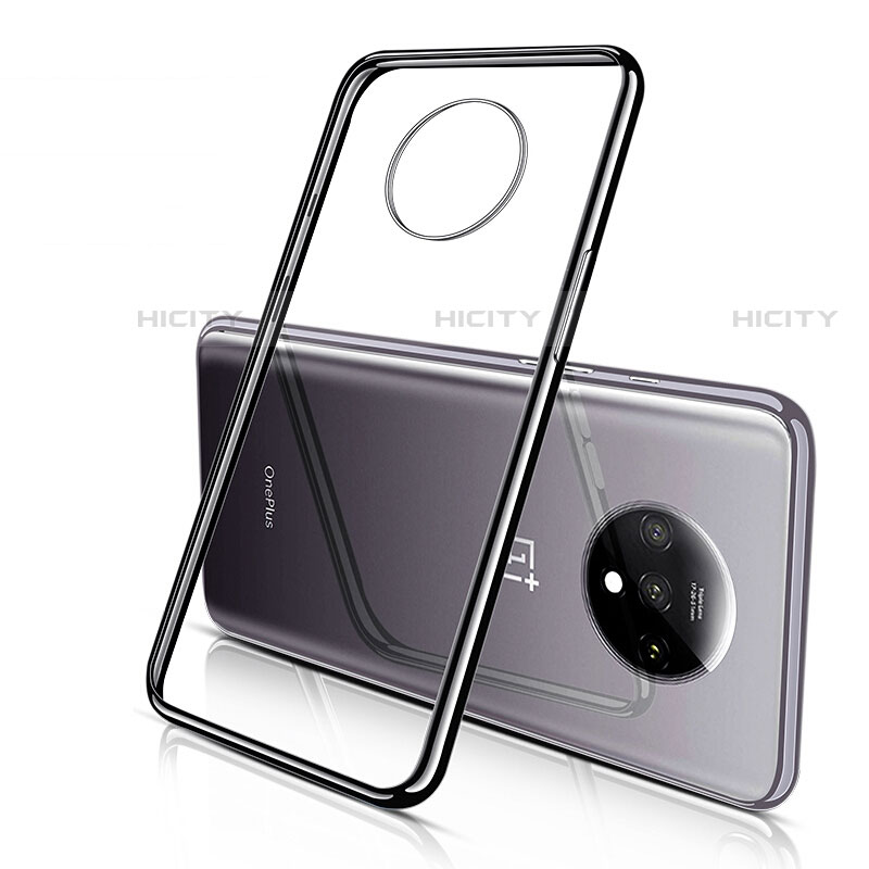 Funda Silicona Ultrafina Carcasa Transparente H02 para OnePlus 7T Negro